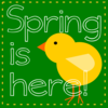 Spring Is Here Green Clip Art